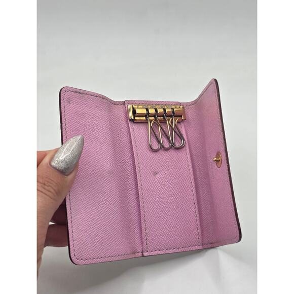 Louis Vuitton White Monogram Multicolore 4 Key Holder - Picture 8 of 16